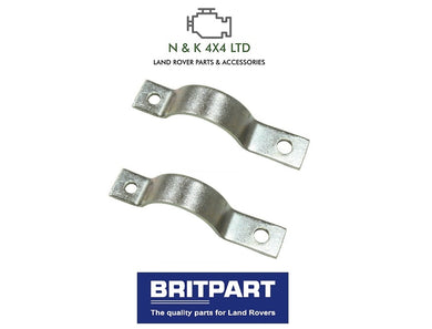 LAND ROVER SERIES 2/2A/3 PAIR OF EXHAUST PIPE HALF CLAMPS - 239711