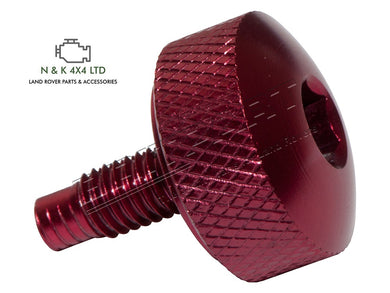 LAND ROVER DEFENDER TD5 / DISCOVERY 2 ALLOY RED BLEED SCREW - PYP10008RED