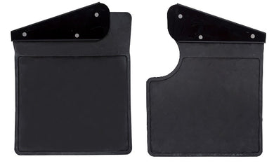 LAND ROVER DEFENDER 90 REAR MUDFLAP SET WITH BRACKETS WITH CUT OUT LR055332P/40P.