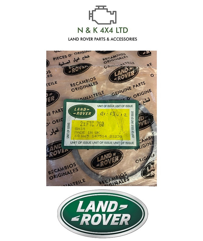 LAND ROVER DEFENDER 87-06 LT230 GENIUNE FRONT OUTPUT BEARING SHIM 2.85m - FTC760LR.