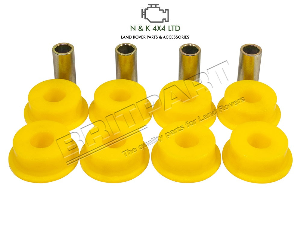 LAND ROVER DEFENDER FRONT RADIUS ARM TO AXLE BUSH KIT NTC7307PYYELL N&K 4X4 LAND ROVER PARTS
